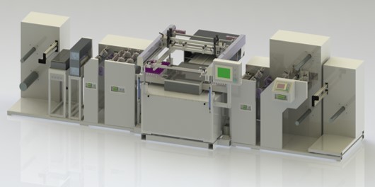 全自动卷料对位丝印机